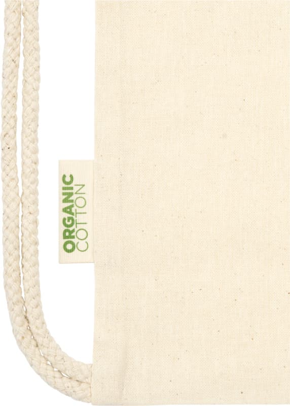 Odisha 100 g/m² OCS organic drawstring bag 5L 5