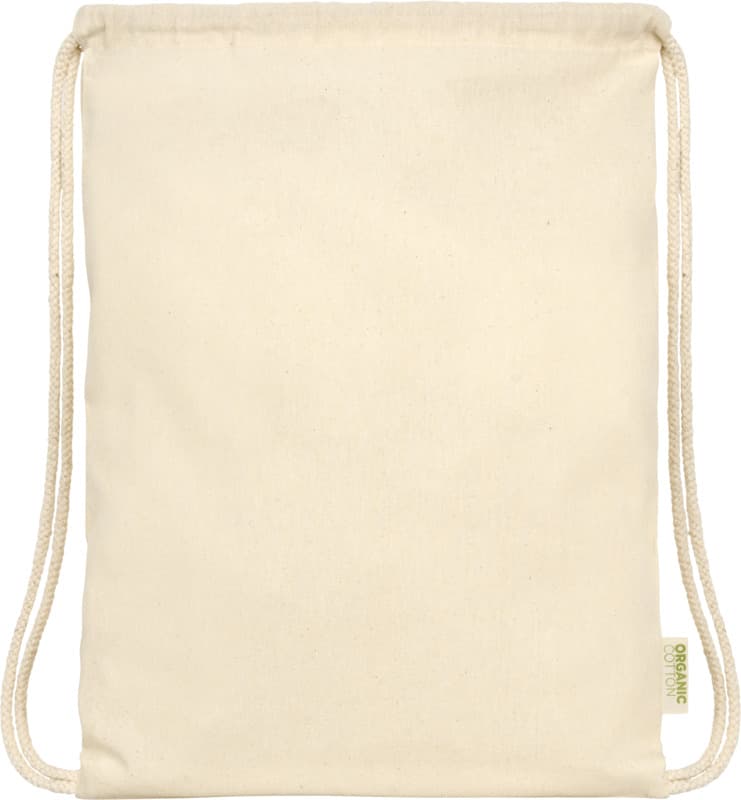 Odisha 100 g/m² OCS organic drawstring bag 5L 2