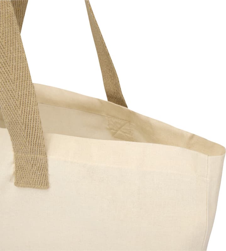 Sierra 140 g/m² GRS recycled foldable cotton tote bag 12L 4