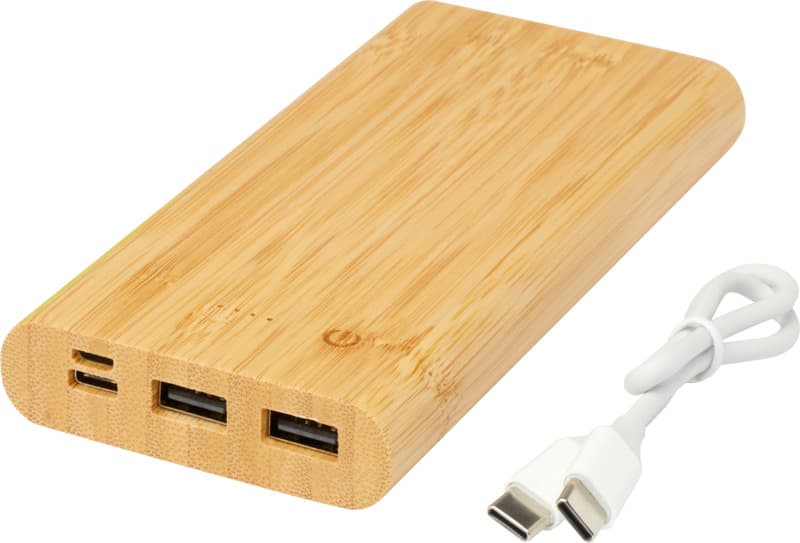 Tulda 10.000 mAh bamboo power bank 5