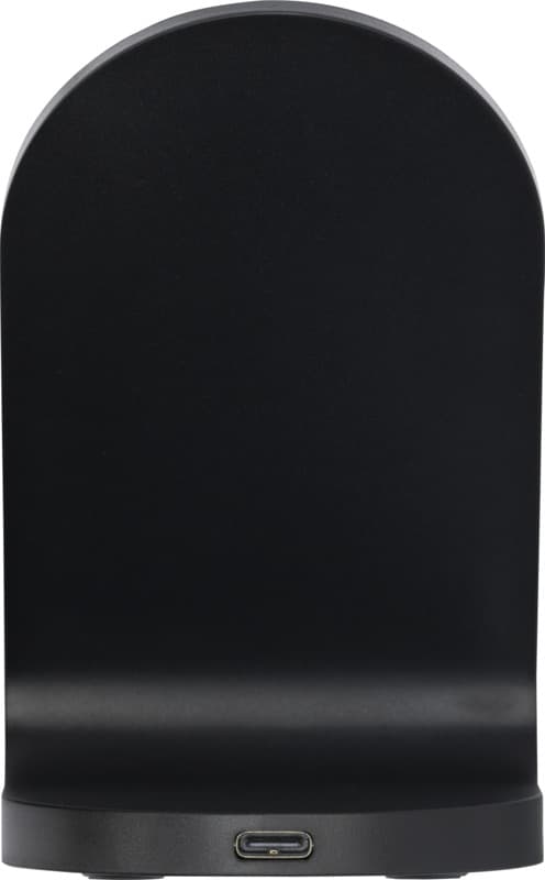 Loop 15W dual coil RCS recycled plastic wireless charging stand 3