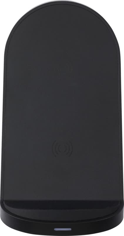 Loop 15W dual coil RCS recycled plastic wireless charging stand 2