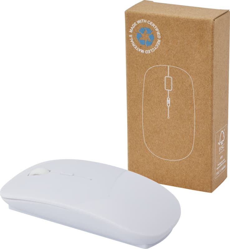 Menlo RCS recycled plastic wireless mouse  3