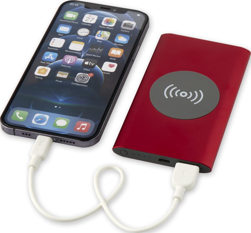 Juice 4000 mAh Type-C recycled aluminium wireless power bank  5