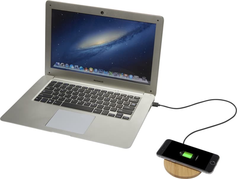 Essence 15W bamboo wireless charging pad 4