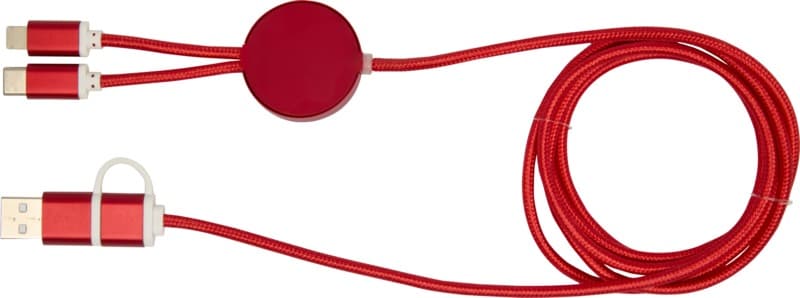 Alasia 5-in-1 recycled aluminium and plastic 150 cm data sync and 27W fast charge cable 3