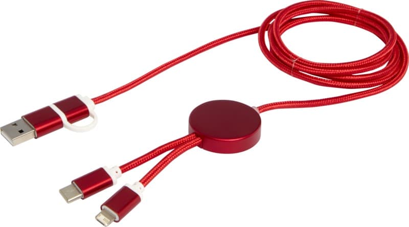 Alasia 5-in-1 recycled aluminium and plastic 150 cm data sync and 27W fast charge cable 4