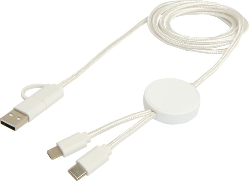 Citala 5-in-1 recycled plastic 150 cm data sync and 27W fast charge cable 4