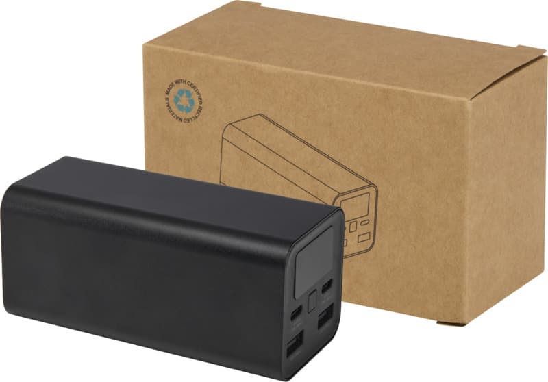 Acamar 20.000 mAh 70W recycled aluminium laptop power bank