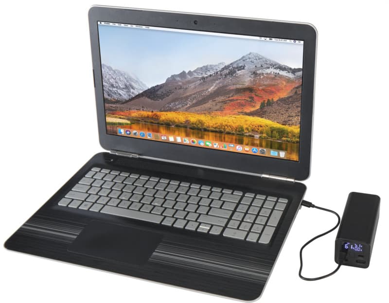 Acamar 20.000 mAh 70W recycled aluminium laptop power bank 5