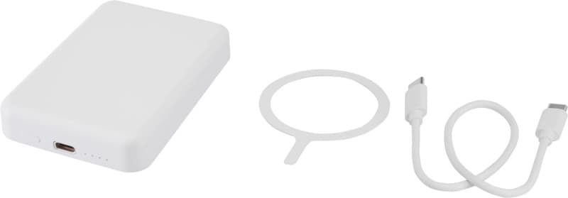 Acrab 5000 mAh 15W magnetic wireless power bank with 20W PD - made from recycled plastic 5