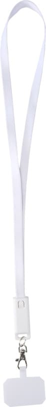 Franz recycled plastic smartphone lanyard with built-in data sync and 65W fast charge 5-in-1 cable 2