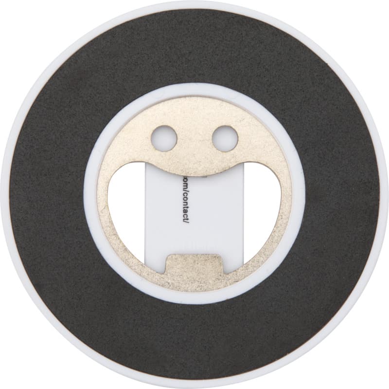 Ain recycled plastic magnetic phone stand with bottle opener  3