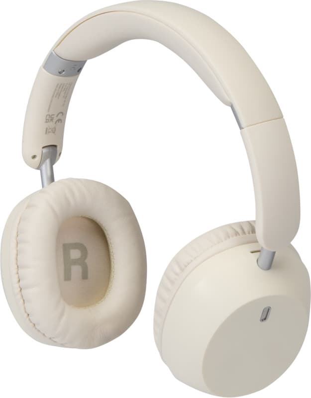 Hoggar recycled plastic over-ear foldeable ANC and ENC headphones