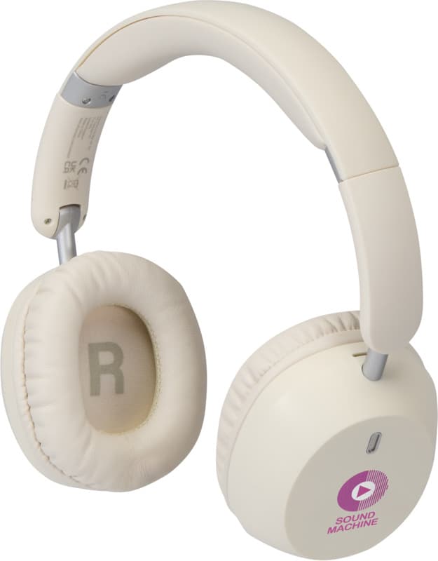 Hoggar recycled plastic over-ear foldeable ANC and ENC headphones 5