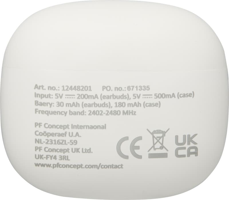 Alterf recycled plastic True Wireless Bluetooth earbuds with silicone eartips 3