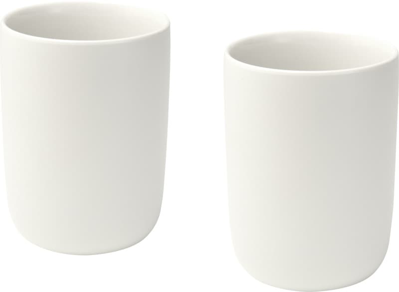 Male 350 ml ceramic cups with matt finish - set of 2