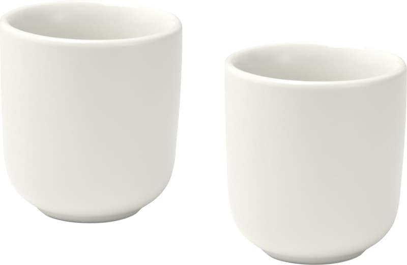 Male 90 ml ceramic espresso cups with matt finish - set of 2