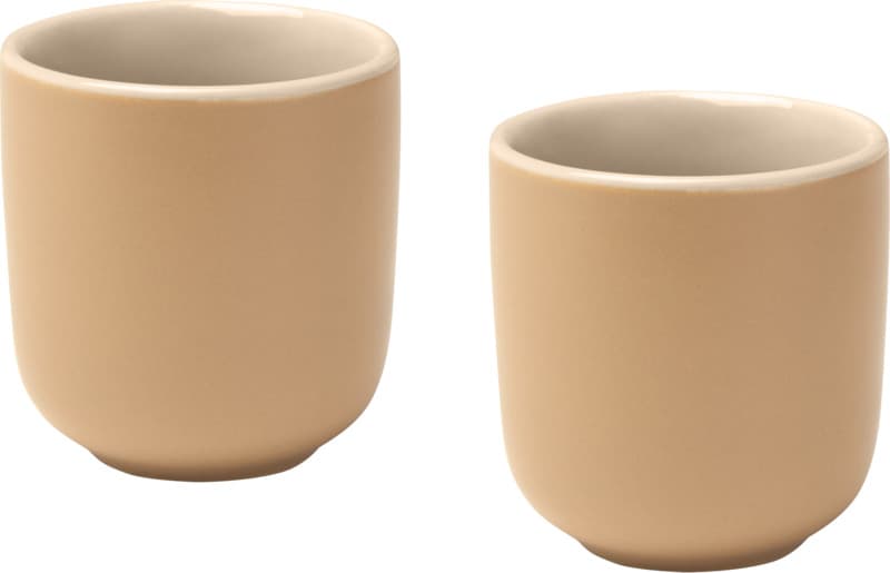 Male 90 ml ceramic espresso cups with matt finish - set of 2 5