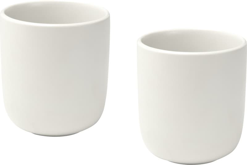 Male 200 ml ceramic cups with matt finish - set of 2