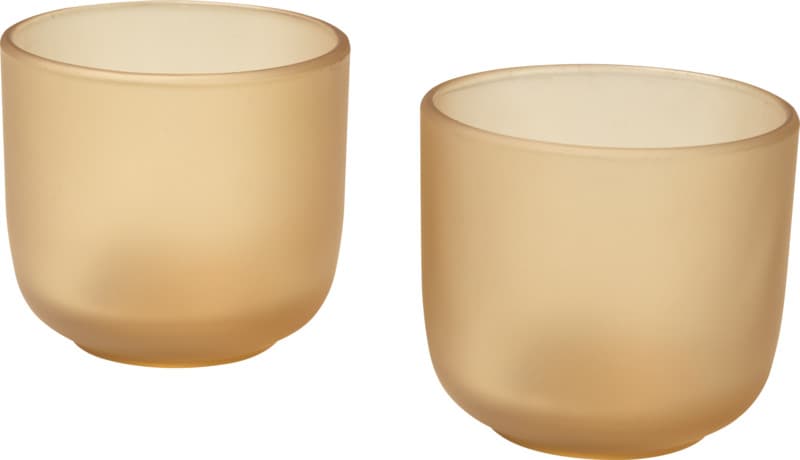 Male 200 ml glass cups with matt finish - set of 2