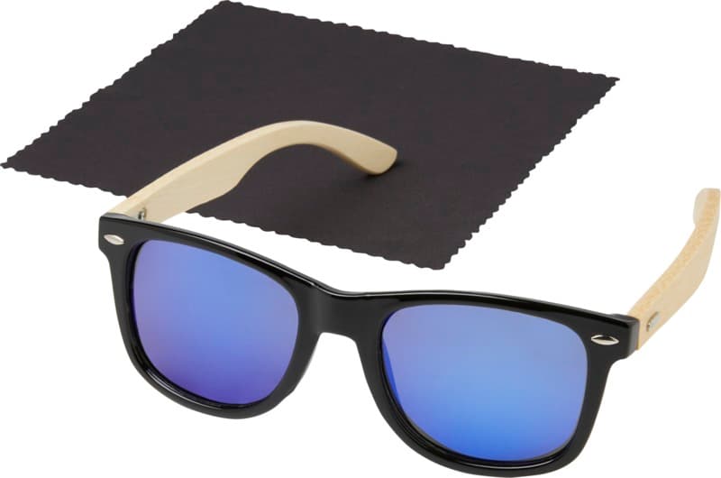 Taiyō rPET/bamboo mirrored polarized sunglasses in gift box 3