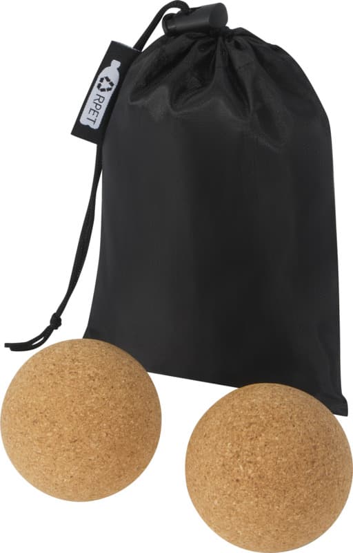 Trikona cork yoga ball - set of 2