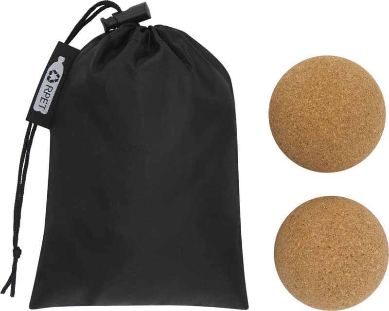 Trikona cork yoga ball - set of 2 5