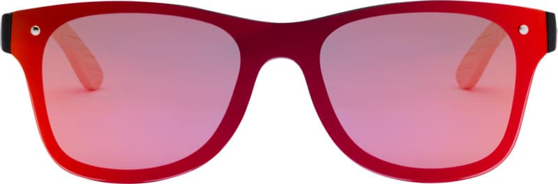 Tan sunglasses with bamboo temples 2