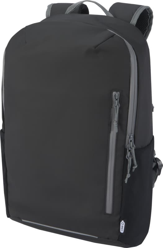 Aqua 15" GRS recycled water resistant laptop backpack 21L