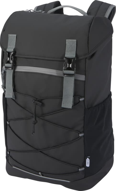 Aqua 15.6" GRS recycled water resistant laptop backpack 23L