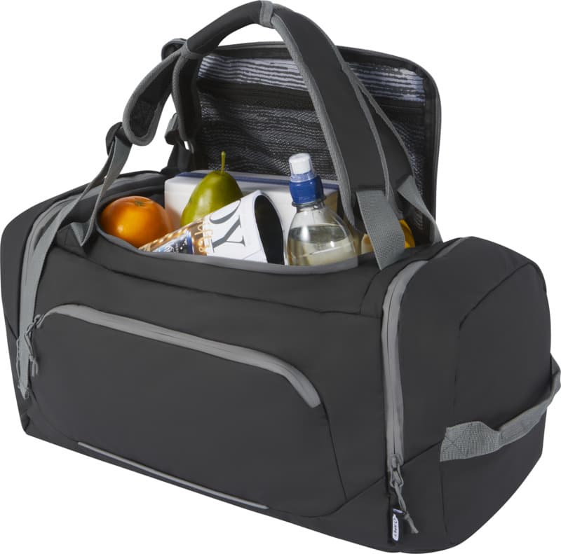 Aqua GRS recycled water resistant duffel backpack 35L 4