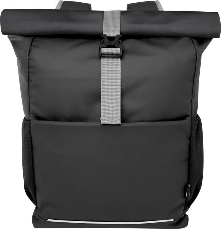 Aqua 15" GRS recycled water resistant roll-top bike bag 20L 2