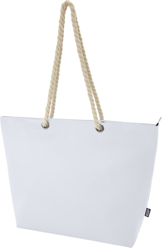 Panama GRS recycled beach cooler tote bag with cord handles 23L