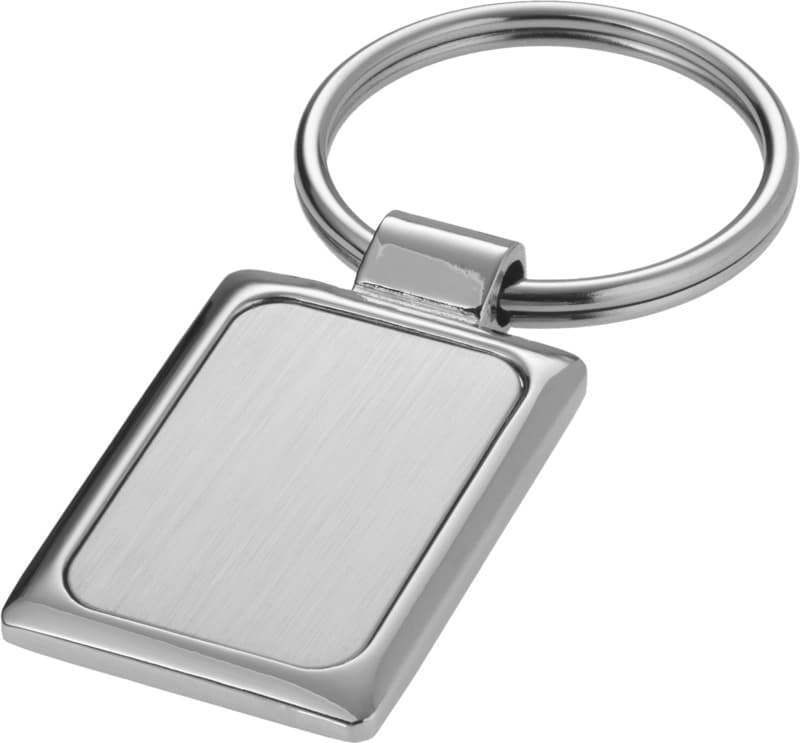 Sergio rectangular metal keychain 3