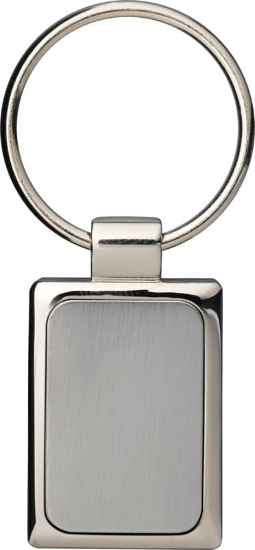 Sergio rectangular metal keychain 2