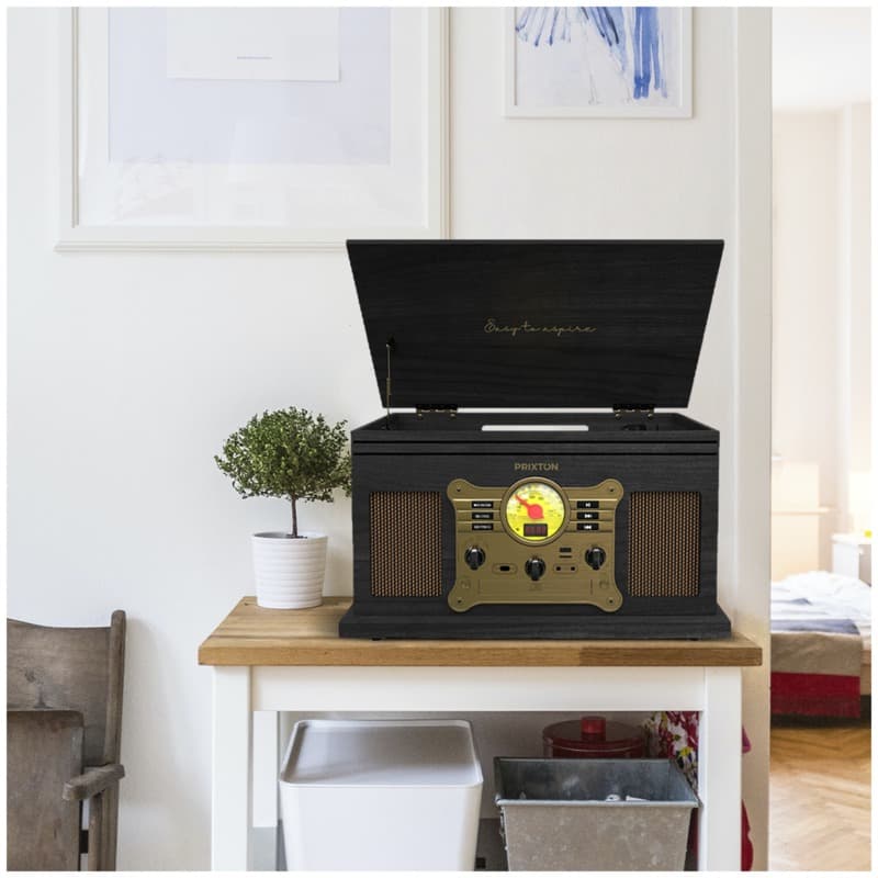 Prixton Century vinyl turntable and music player 5