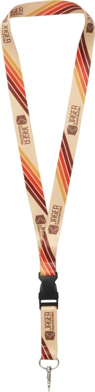 Bucks sublimation lanyard with safety buckle