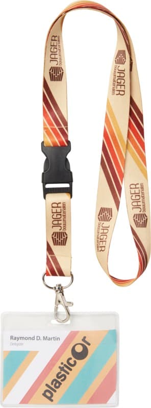 Bucks sublimation lanyard with safety buckle 2