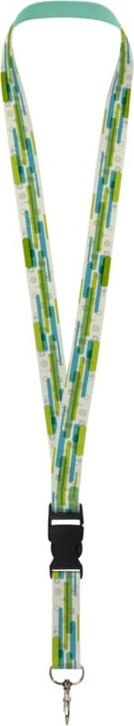 Bucks recycled PET lanyard with safety buckle