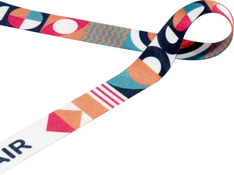 Leia sublimation RPET lanyard with 2 hooks 4