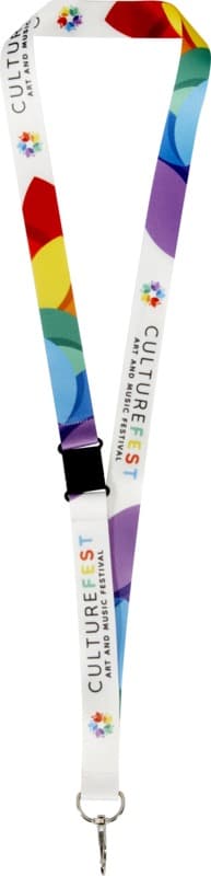 Lois sublimation RPET lanyard with safety breakaway