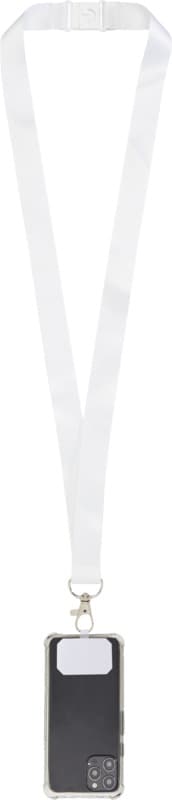 Addie sublimation RPET lanyard with phone holder and safety breakaway 2