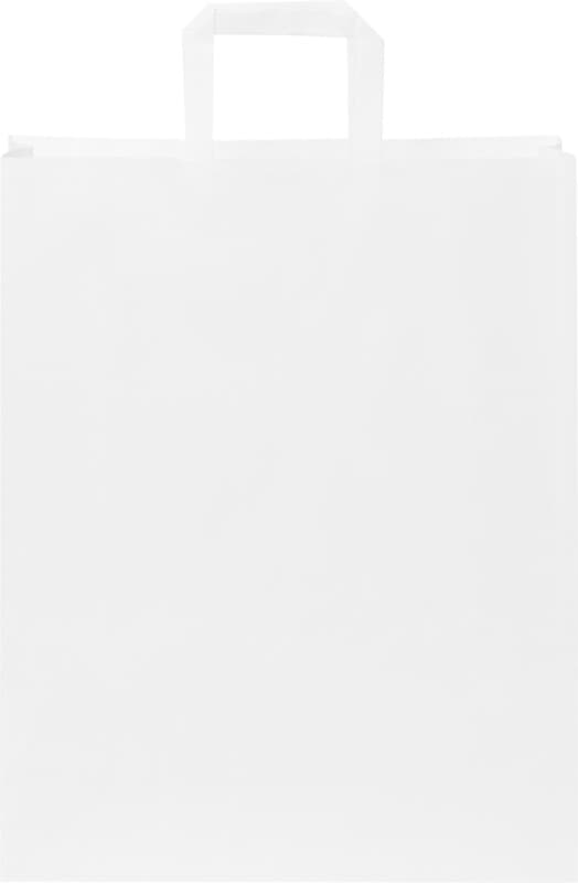Kraft 80-90 g/m2 paper bag with flat handles - 32 x 12 x 40 cm 3