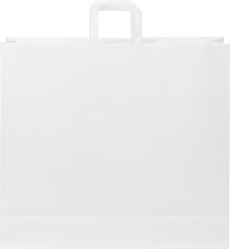 Kraft 90-100 g/m2 paper bag with flat handles - 49.5 x 14 x 44 cm 3