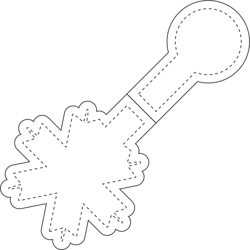 RFX™ M-10 snowflake reflective PVC magnet  3