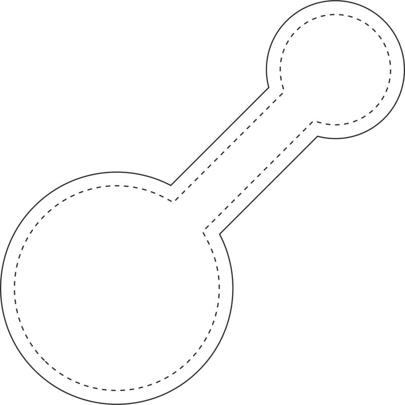 RFX™ M-10 round reflective PVC magnet large 3