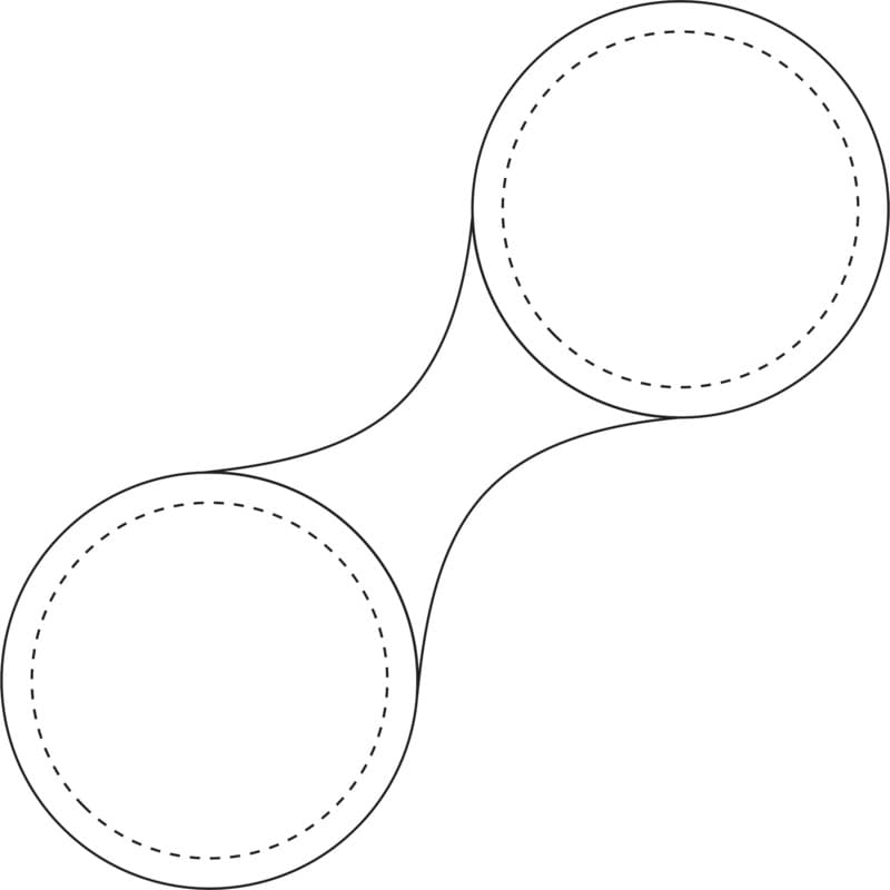 RFX™ M-10 round reflective TPU magnet small 3