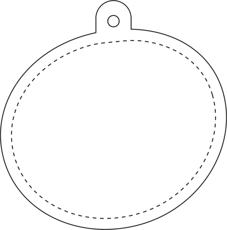 RFX™ H-09 oval reflective PVC hanger 3