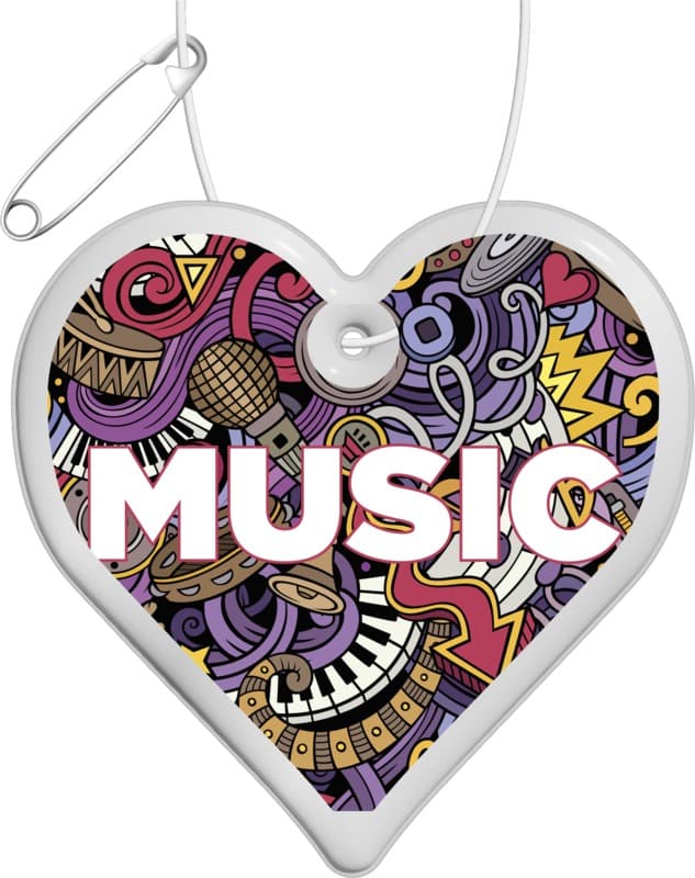 RFX™ H-09 heart reflective PVC hanger 4